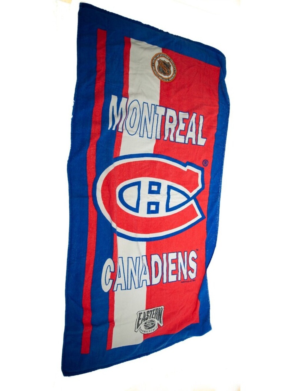 Vintage 90s Montreal Canadiens NHL Hockey Eastern Conference Towel 1994
